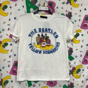 XS Womens NWT Junk Food LA Clothing The Beatles Yellow Submarine 2Sided TShirt